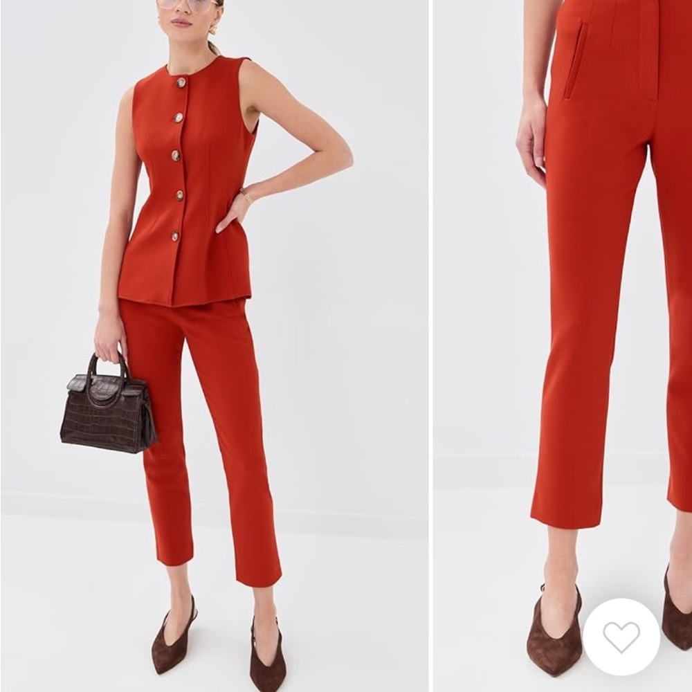VERONICA BEARD MATCHING SET-  STILA PANTS SIZE 0 and JESSUP VEST SIZE 2